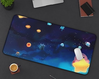 Kawaii Kirby Gaming Pad | Cute Desk Mat | Character Mousepad | XL Non-Slip Mat | Durable Art | Gamer Gift | Playful Design