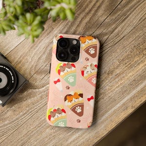 Pastel Cat iPhone Case | Cute Neko Phone Cover | Kawaii Aesthetic Case | Protective Glossy | Wireless Ready | Gift for Cat Lovers
