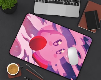 Alfombrilla de ratón Kirby / Alfombrilla de escritorio Kirby / Oficina en casa / Artículos esenciales para el trabajo / Escritorio para estudiantes / Escritorio para juegos / Alfombrilla de ratón / Decoración del espacio de trabajo / Arte de Kirby
