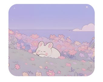 Alfombrilla de ratón con forma de gato adorable / Alfombrilla de escritorio de anime kawaii / Alfombrilla de ratón pequeña para juegos / Adorable decoración de escritorio / Regalo para amantes de los gatos / Accesorio de oficina kawaii