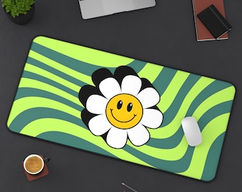Sunflower Mousepad | Smiley Mousepad | Sunflower Smiley Mousepad | Trendy Deskmat | Trendy Merch | 3 Size Mousepad