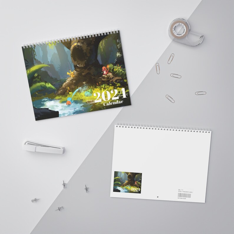 Pokemon Calendar 2025 Calendar Pokemon Calendar 2025 Etsy Australia
