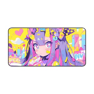 アニメガールデスクマット | 3デスクサイズのゲーミングマウスパッド | マウスパッド | アニメマウスパッド | トレンディなマウスパッド | かわいいアニメ