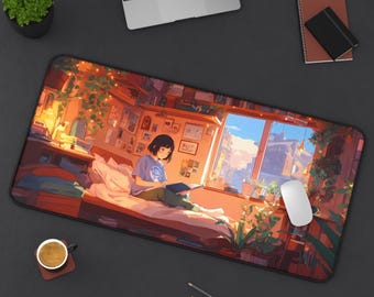 Tappetino per mouse a forma di ragazza carina / Design estetico adorabile / Superficie liscia e resistente / Decorazione da scrivania / Tappetino per mouse da gioco / Regalo per gli appassionati di anime / Look elegante