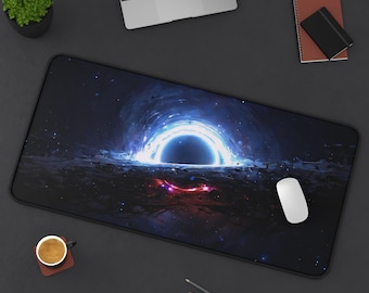 Blackhole Scenery Mousepad | Cosmic Galaxy Desk Mat | Space Aesthetic Decor | Sci-Fi Universe Design | Gamer Gift | Starfield Vibes