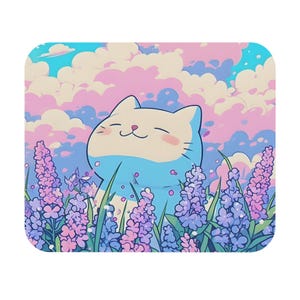 Niedliches Katzen Maus Pad | Kawaii Anime Schreibtischmatte | Kleines Gaming Mousepad | Entzückende Schreibtisch Dekoration | Katzenliebhaber Geschenk | Kawaii Büro Accessoire