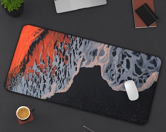 Beach Waves Mousepad | Relaxing Ocean Background Design | Smooth Surface | Desk Decor | Gaming Mouse Pad | Gift for Beach Lovers | Aesthetic