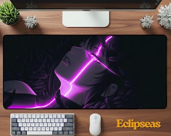 Sexy Waifu Deskmat | Anime Girl Mouse Pad | Gaming Desk Mat | Otaku Mousepad | Office Desk Accessory | Anime Lover Gift