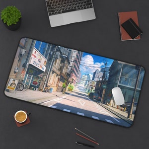 Tokyo Street Desk Mat | 3 Desk sized gaming mouse pad |  Trendy Mousepad | Japan Mousepad