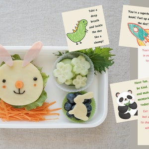 Notes de boîte à lunch imprimables, cartes de boîte à lunch pour enfants, notes de boîte à lunch inspirantes, messages pour la boîte tiffin.