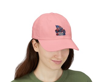 Gorra de béisbol de algodón bordada con diseño de motociclista americano.