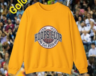 Sudadera con logo de Hoops Club Basketball / Estilo universitario de Nueva York, aires de bodega de los años 20