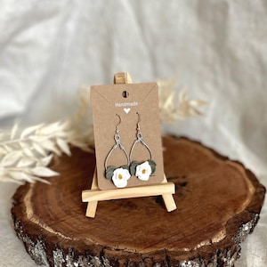 Polymer clay earrings with wire | Clay earrings | Handmade | Gift