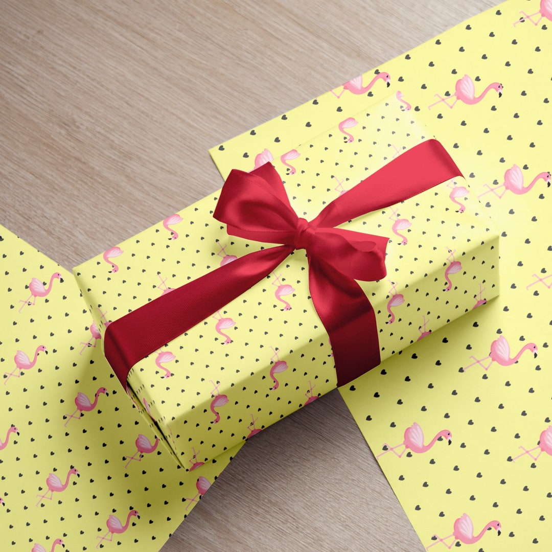 flamingo-printable-gift-wrap-paper-gift-wrap-bundle-4-designs-etsy