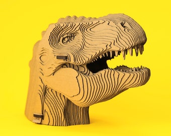 Dinosaur T-Rex Cardboard 3D Puzzle: Eco-Friendly DIY Sculpture