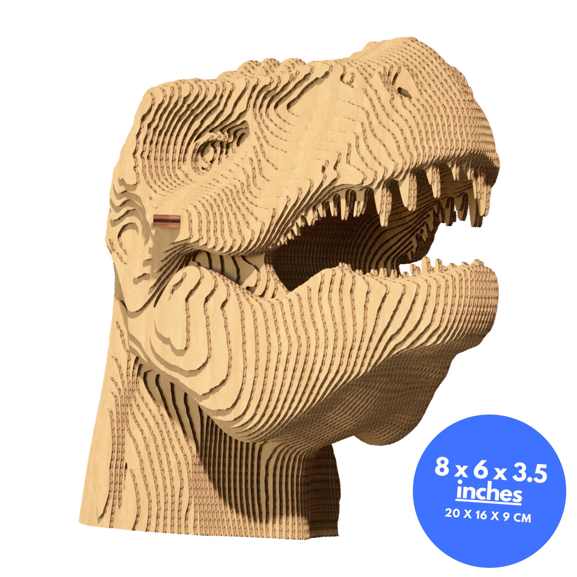Dinosaur T-rex Cardboard 3D Puzzle Eco-friendly DIY Sculpture Unique ...