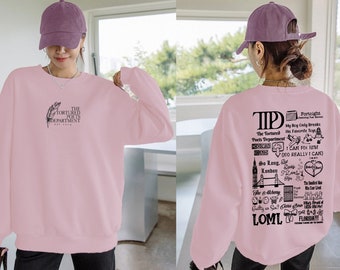 TTPD Sweatshirt Tortured Poets Department TS Album Sweatshirt Gift for Fan, Ts New Album Shirt, TTPD Merch  Fan Inspired