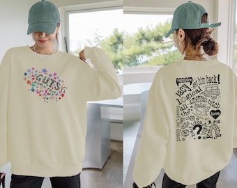 GUTS World Tour Sweatshirt Olivia Tour Rodrigo 2024 Fan Inspired Sweatshirt Bad Idea Right Concert Music Merch
