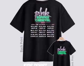 Summer Carnival Pink Tour Tshirt Kids  2024 Fan Inspired Tshirt Concert Music