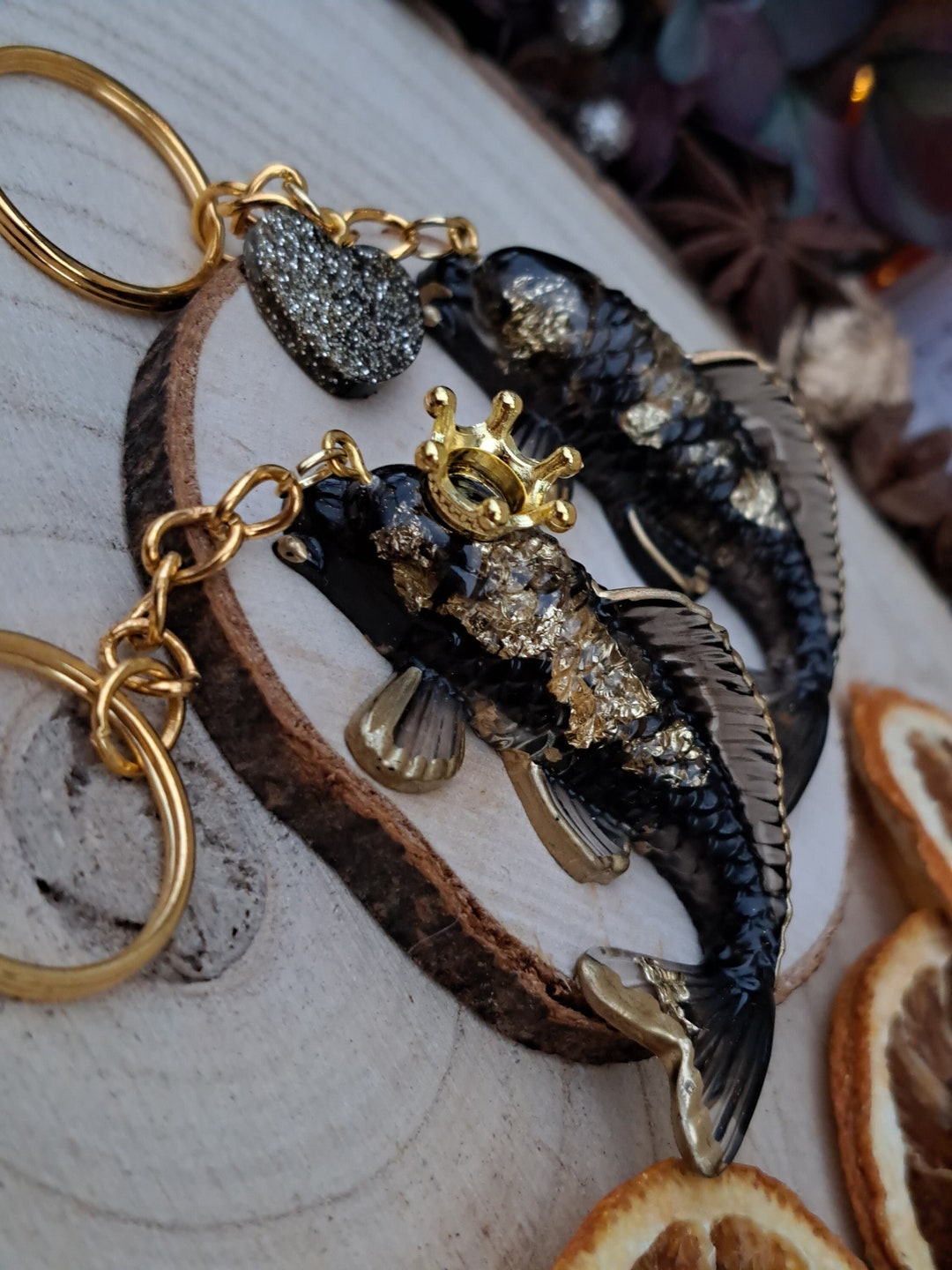 Keychain Resin Keychain Epoxy Keychain Gift Birthday Gift Etsy