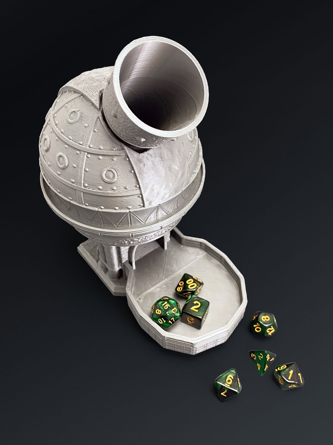 Steampunk Dice Tower 3D Printed Dice Randomizer, Dnd Player Gift, Dnd