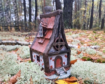 Fairy House  - charming decor for your fairy garden. Miniature house, fairy garden accessories, fairy garden house, fall fairy house