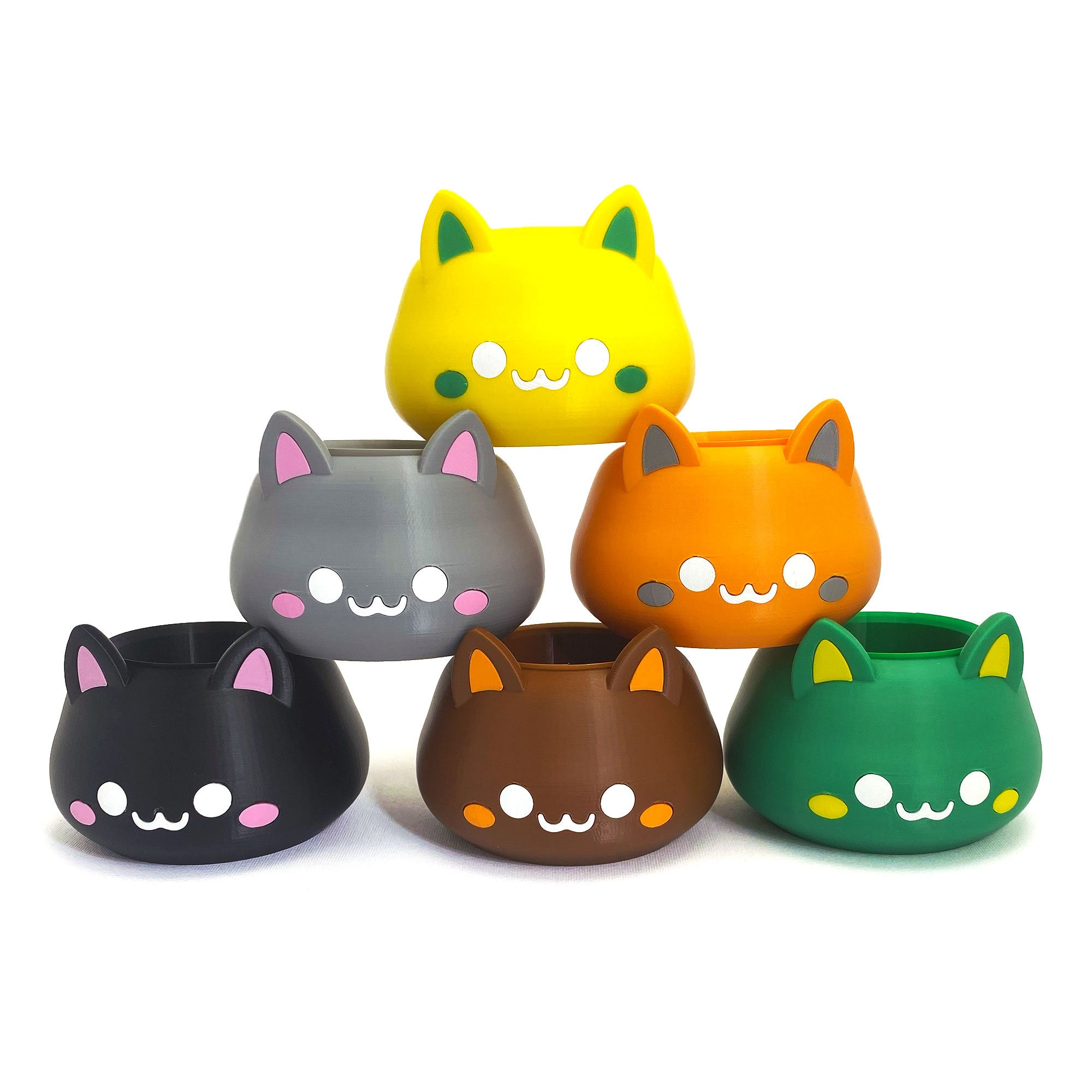 LOMOHOO Blumentöpfe-Set 3er-Pack – Mit Drainagelöchern & Untersetzern, Schwarz, 12,5–16,5 Cm
