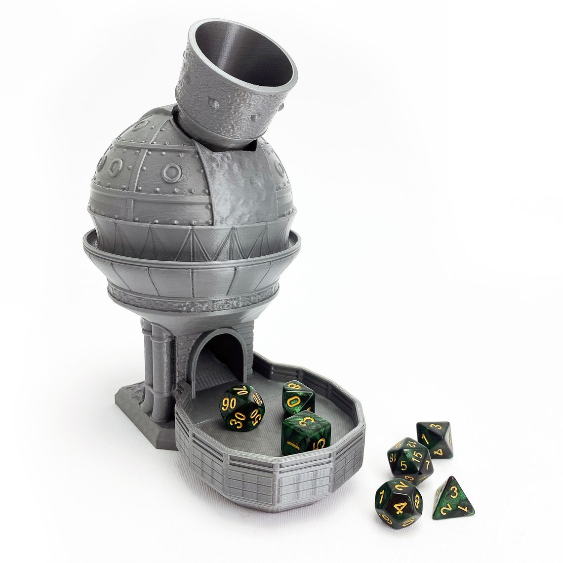 Steampunk Dice Tower 3D Printed Dice Randomizer, Dnd Player Gift, Dnd