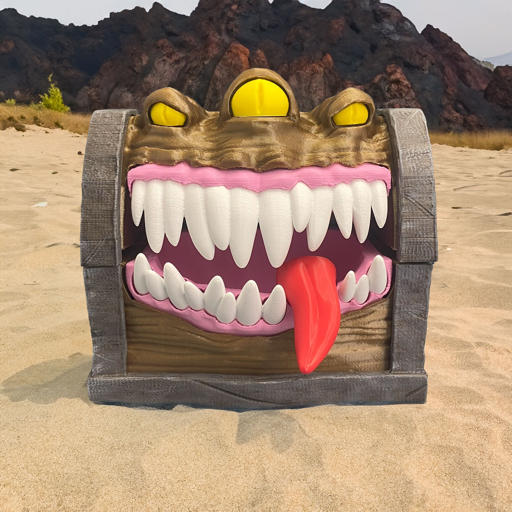 Mimic Chest Dice Box. Dnd Gifts Dice Holder Dice Storage Dnd