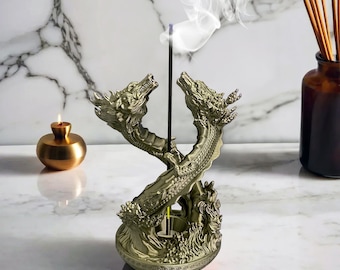 3D Printed Dragon Incense Holder – Mystical Stick Burner for Home Decor & Meditation