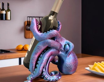 Octopus Weinflaschenhalter - Einzigartige Geschenkidee für Weinliebhaber!