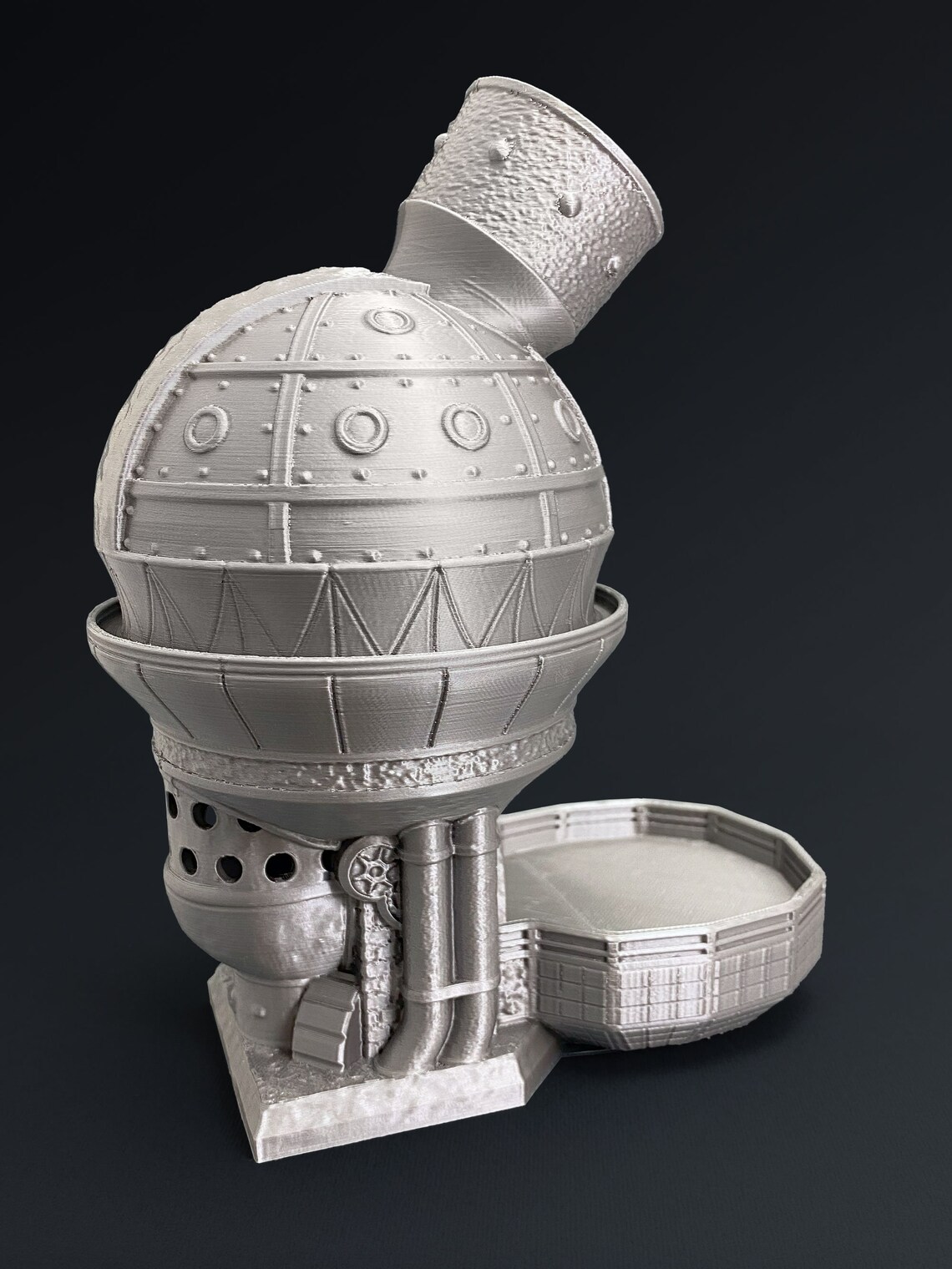 Steampunk Dice Tower 3D Printed Dice Randomizer, Dnd Player Gift, Dnd