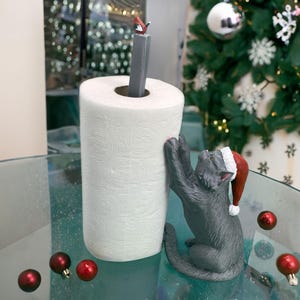Porta-toalhas de papel de Natal - Decoração festiva para casa e presente de cozinha. Presente de Natal para mamãe e avó.
