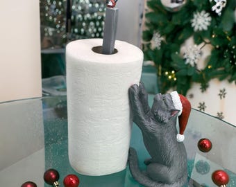 Christmas Paper Towel Holder - Festive home decor and kitchen gift . Christmas Gift for Mom and Grandma.