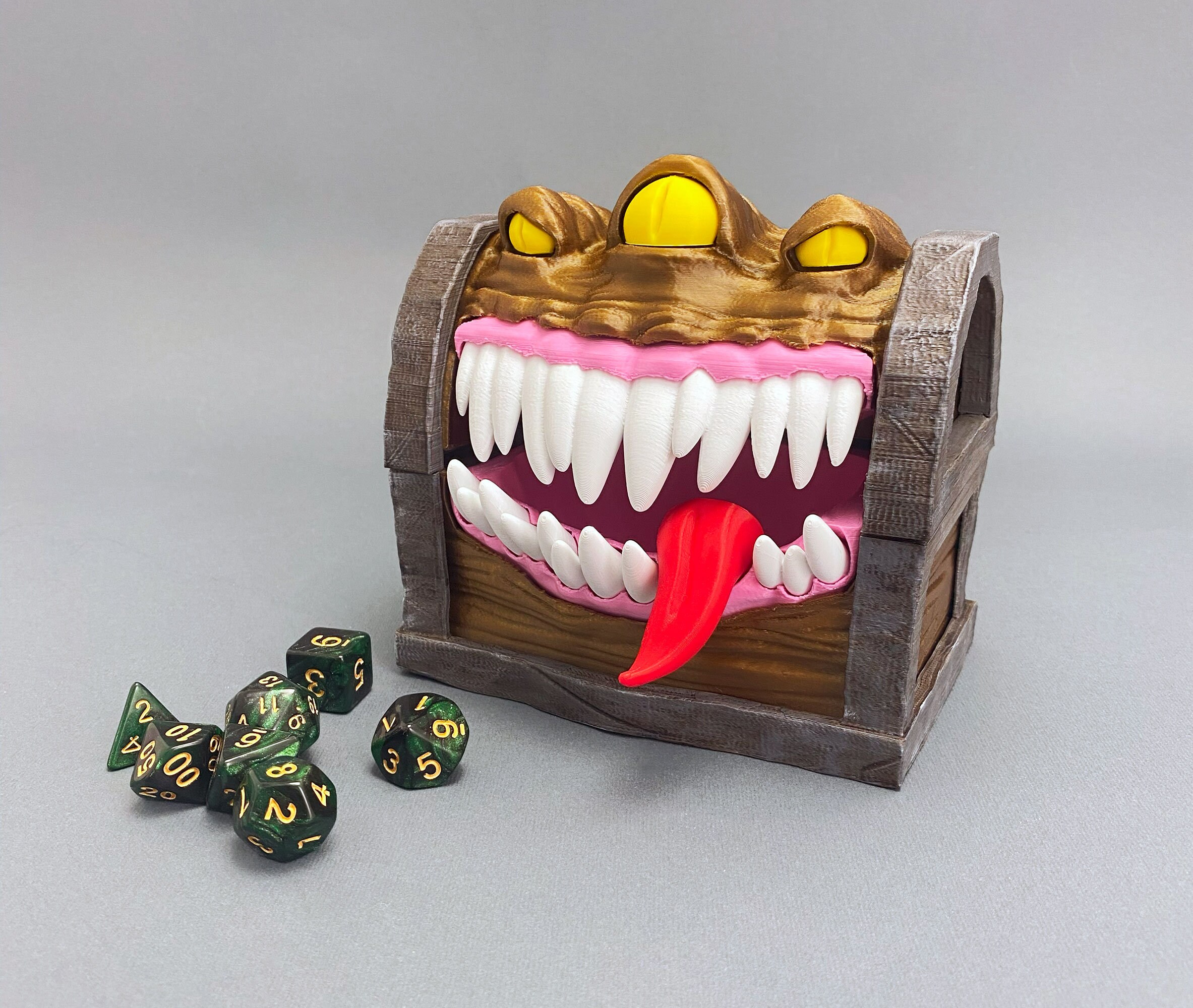 Mimic Chest Dice Box. Dnd Gifts Dice Holder Dice Storage Dnd