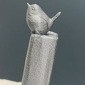 Cat paper towel holder with bird