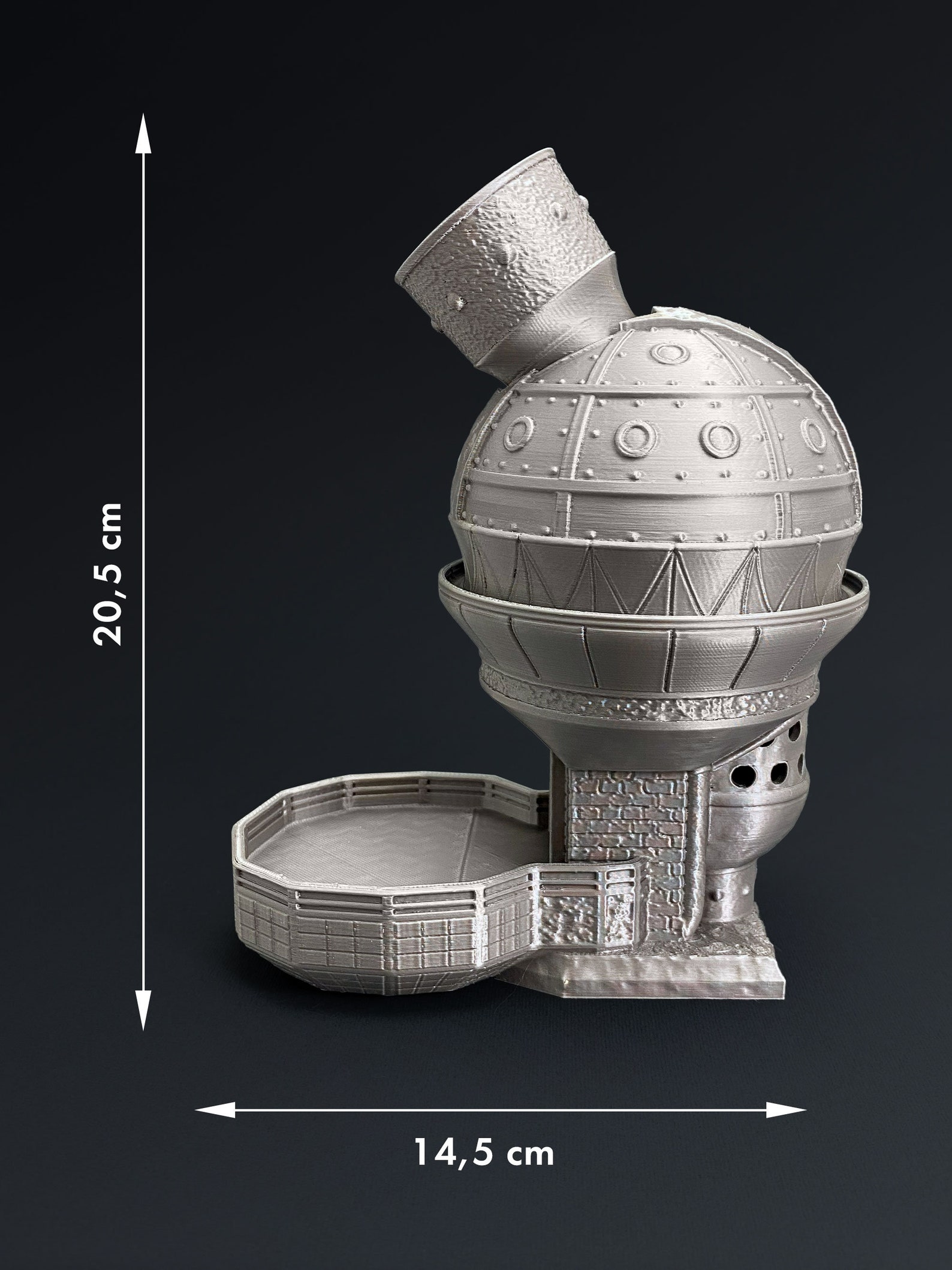 Steampunk Dice Tower 3D Printed Dice Randomizer, Dnd Player Gift, Dnd