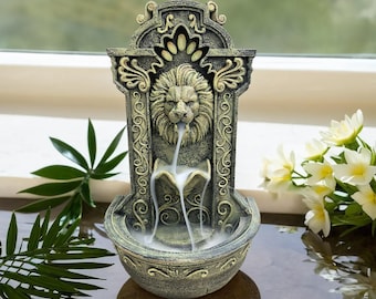 Lion Backflow Incense Burner –  Smoke Waterfall Cone Holder, Aromatherapy Decor, Meditation Gift, Zen Home Decor