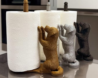 Dog Paper Towel Holder – a fun and decorative accessory for your home and kitchen.