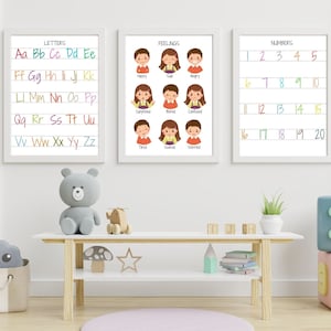 15 Educational Posters, Learning Posters, Montessori Homeschool, Montessori Classroom, Printable Posters