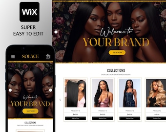 Wix Hair Website Template: Salon & Erweiterungen, Canva Banners
