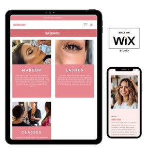 beauty wix website template