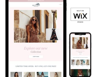 Wix Fashion Boutique Website Template: Customizable eCommerce Store