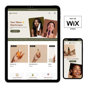 WIX Beauty Website Template, Beauty, Esthetician, Cosmetics Wix Website Template, Website Template Wix, Canva Templates, AI Stock Images