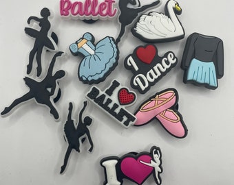 Ballet Dance Shoe Clog Pin Clog Charm Accessories Love For Her Him