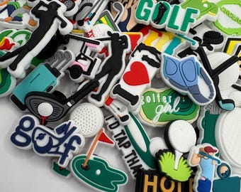 Golf Shoe Clog Charm Clip Pin Golfer Cup Ball Club Gift Sport