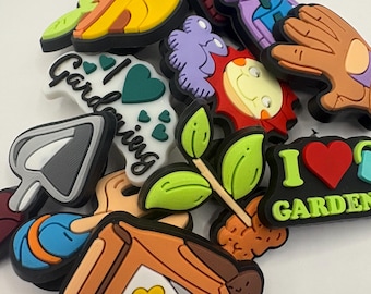 Garden Gardening Themed Shoe Clog Charm Clip Pin
