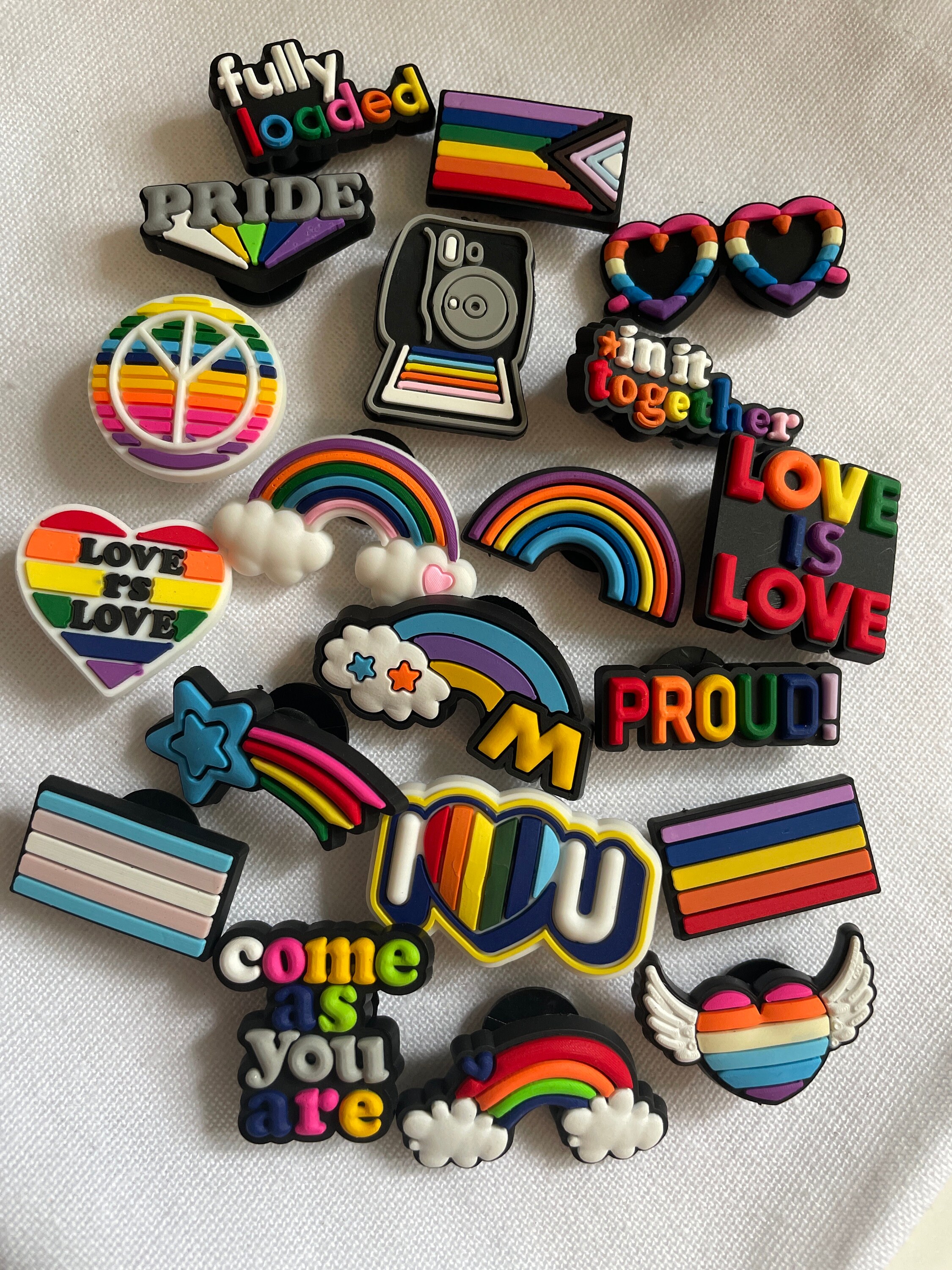 Pride croc online charms