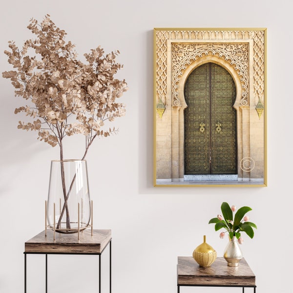 vintage mosquée porte impression Wall Decor Wall Art, impression numérique, téléchargement, Art mural musulman, cadeaux islamiques, téléchargement numérique imprimable