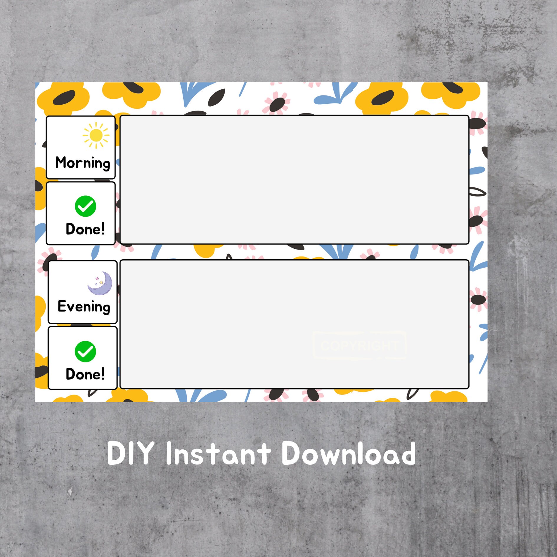 Kids Daily Responsibilities Chart, Daily Routine, Chore Chart, Morning ...